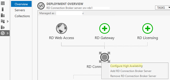 RD Connection Broker - COnfigure High Availability