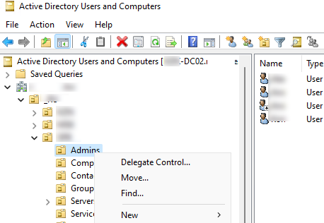 active directory roy users and computers mmc snap-in overview