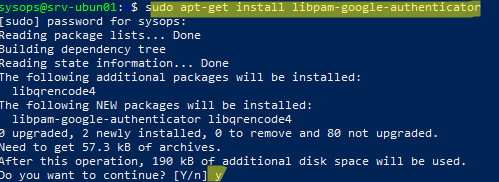 install libpam-google-authenticator package on linux