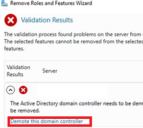 Demote this domain controller