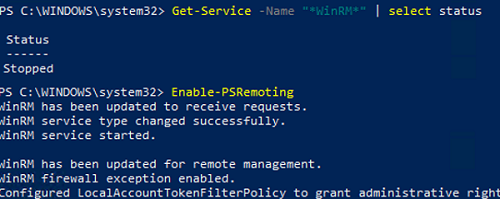 enable psremoting (winrm) on a workgroup computer 