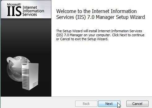 Installing IIS Manager for Remote Administration 