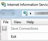 Missing option "Connect to a IIS server" on windows 10