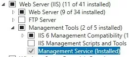 install Management Service tool