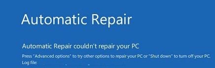 Automatic Repair Couldn’t Repair Your PC