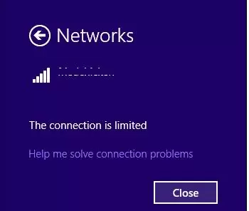 windows 8.1 limited wifi connection