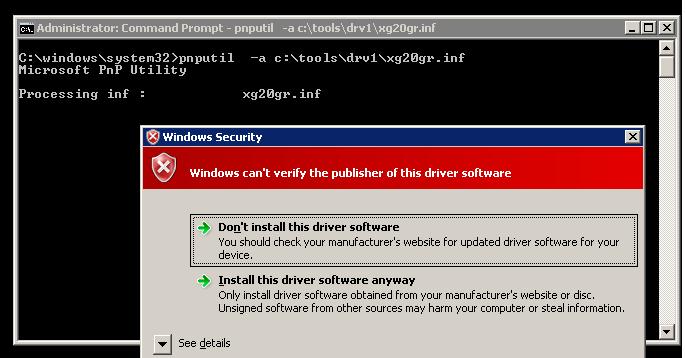 win7 x64 install unsigned driver
