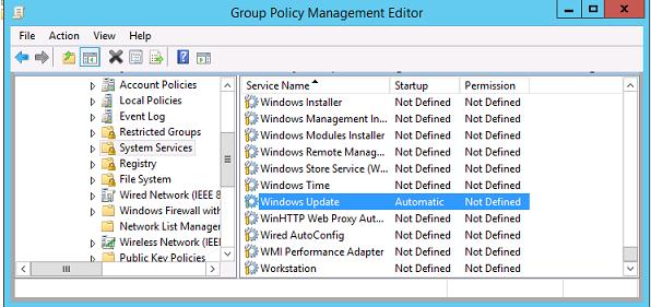Windows Update Service Automatic Start
