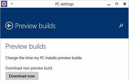 Windows 10 - download update build 