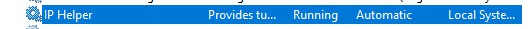  iphlpsvc (IP Helper) service 
