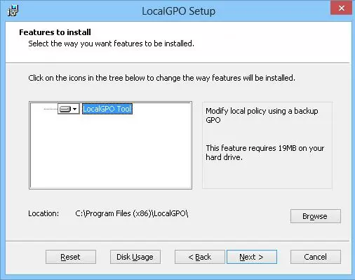 Setup LocalGPO tool 