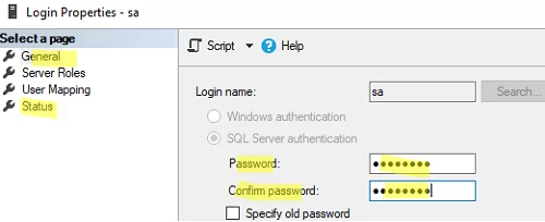 SQL Server: Reset SA Password