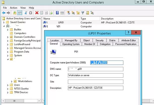 populated computer description fileld in active directory