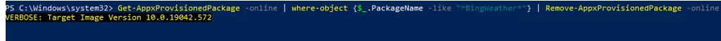 Remove-AppxProvisionedPackage - uninstall provisioned appx from windows image using powershell