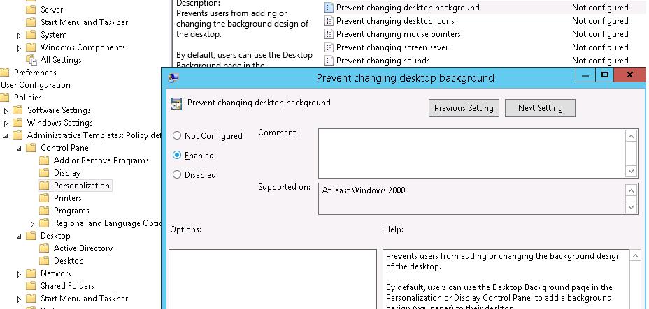 Changing Desktop Background Wallpaper in Windows through GPO | Windows OS  Hub