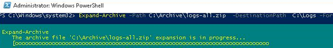 Expand-Archive powershell cmdlet