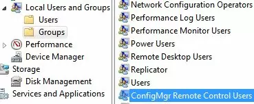 ConfigMgr Remote Control Users Group