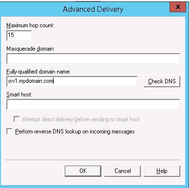 Advanced delivery options