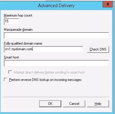 Advanced delivery options