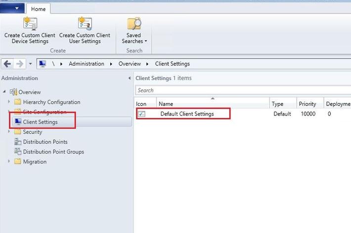 sccm control panel