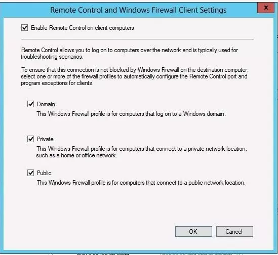 Enable Remote Control on client computers