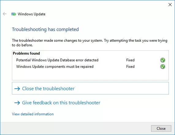 windows update troubleshooting tools - fix wndows update database corruption