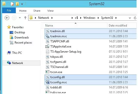 tsadmin.dll from Windows 2008 r2 server