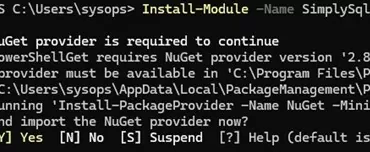 install powershell module simplysql