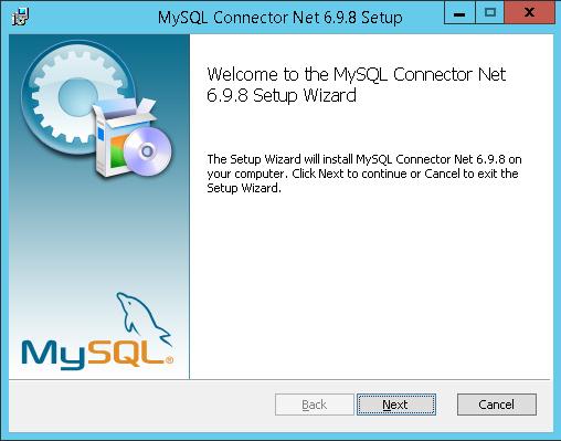 Setup MySQL .NET connector