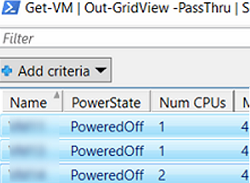 PowerCLI select VMs to upgrading to the latest hardware version