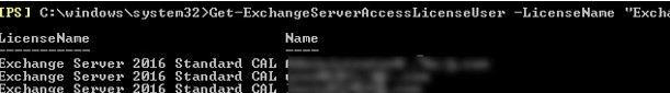 Exchange Server: Receive required user calls with Powershell