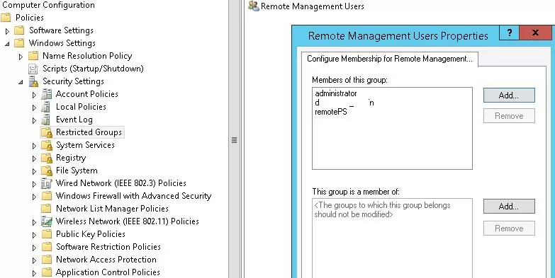 restricted groups gpo