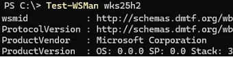 Test-WSMan - check remote PowerShell connectivity from another computer