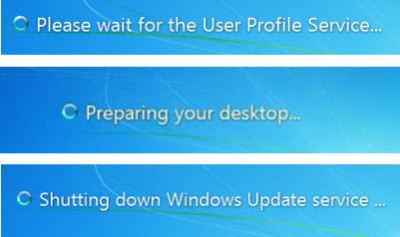 please wait for the user profile service