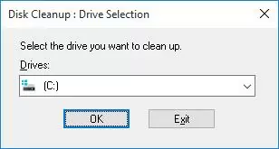disk cleanup drive c