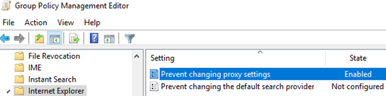 GPO option: Prevent changing proxy settings 