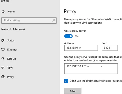 user can change proxy settings set by gpo in windows 10 