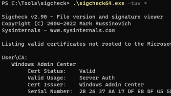 sigcheck64.exe - list user's certificates