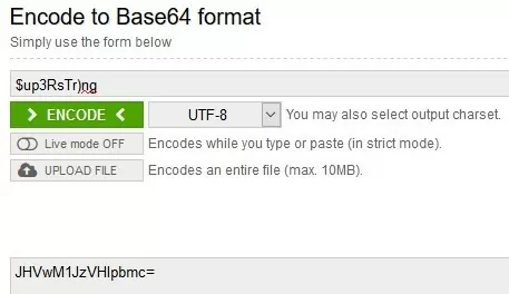 base64 encoding