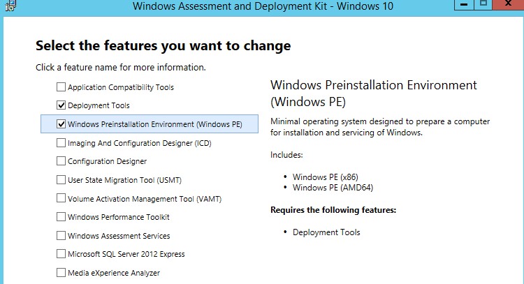 installing Windows Preinstallation Environment (Windows PE) 