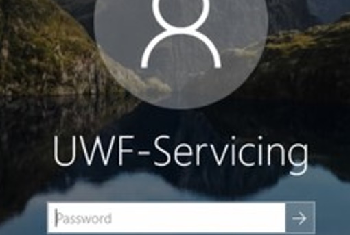 uwf servicing user account on windows 10