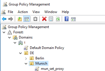 create proxy gpo in an active directory domain
