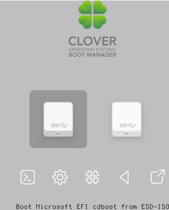 run windows efi bootloader from clover boot manager
