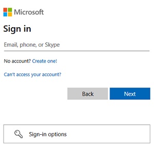 modern microsoft 365 sign-in prompt in outlook 