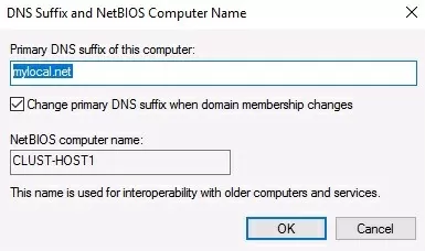 setting the same primary dns suffix