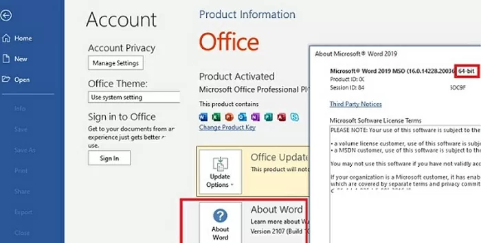 Checking Office Activation Status from GUI