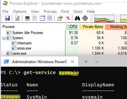 sysmain service and memory compression in windows 10