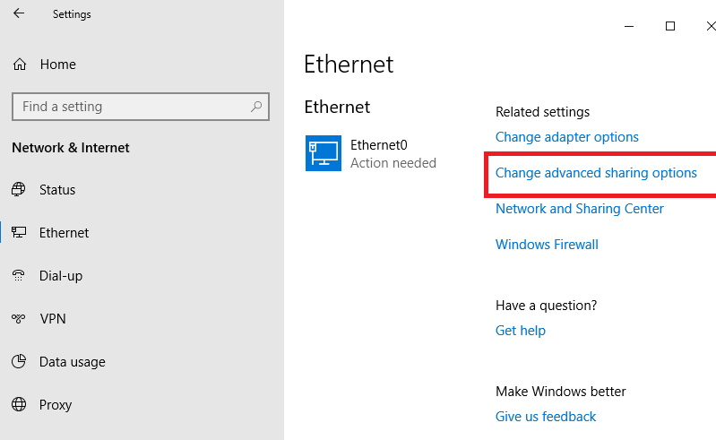 ask an administrator to change advanced sharing settings windows 11