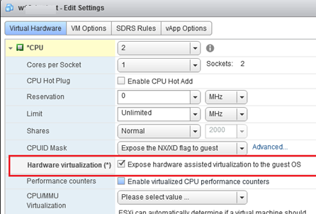 Expose hardware assisted virtualization to the guest OS