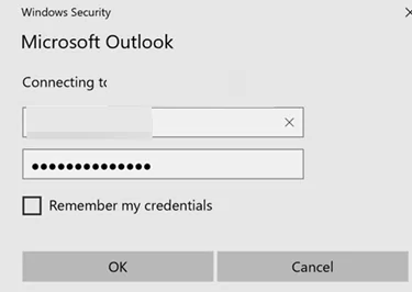 Outlook 2016 keeps asking for a password